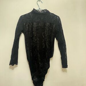 Elegant Black Lace Bodysuit